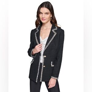 Karl Lagerfeld Black Blazer with Gold Buttons